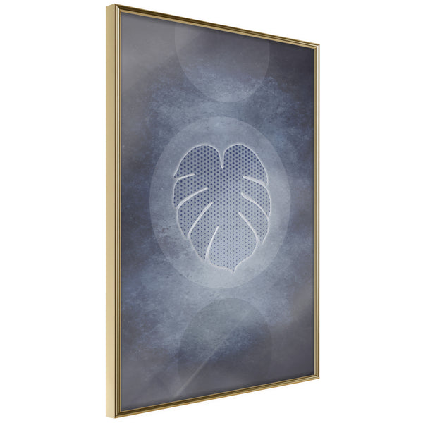 Poster - Leaf in the Center  - goud