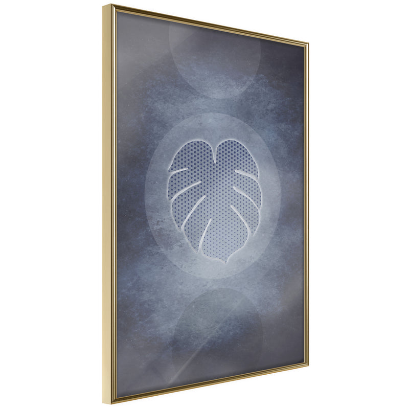 Poster - Leaf in the Center  - goud