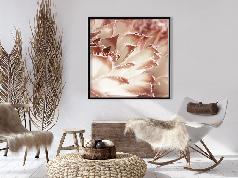 Poster - Floral Calyx  - zwart