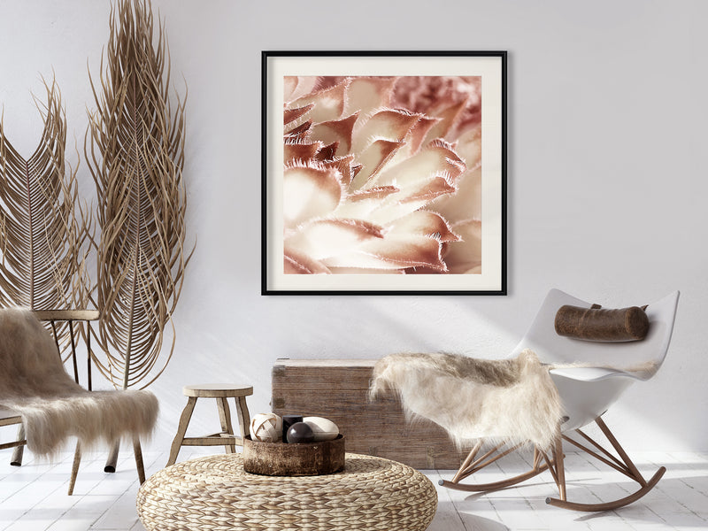 Poster - Floral Calyx  - zwart passepartout