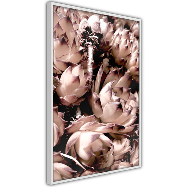 Poster - Autumnal Flowers  - wit