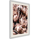 Poster - Autumnal Flowers  - wit passepartout