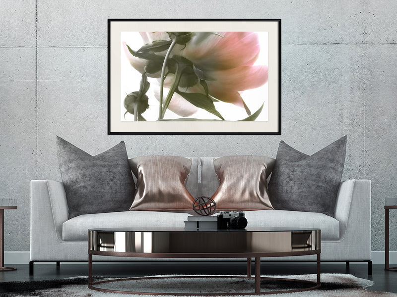 Poster - Under the Flower  - zwart passepartout