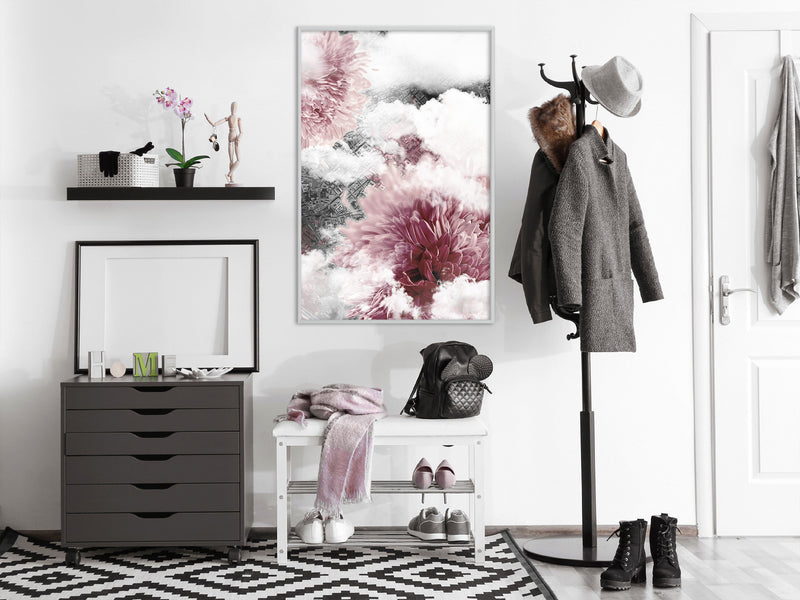 Poster - Flowers in the Sky  - wit