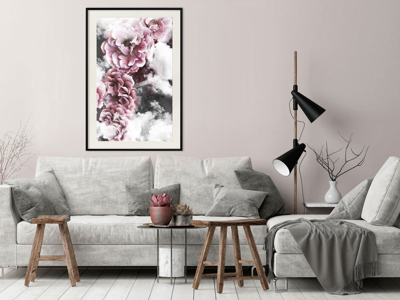 Poster - Divine Flowers  - zwart passepartout