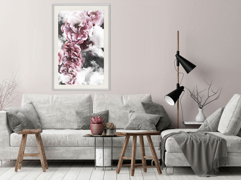 Poster - Divine Flowers  - wit passepartout