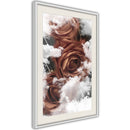 Poster - Heavenly Roses  - wit passepartout
