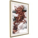 Poster - Heavenly Roses  - goud passepartout