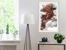 Poster - Heavenly Roses  - wit passepartout