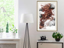 Poster - Heavenly Roses  - goud passepartout