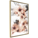 Poster - Heavenly Flowers  - goud