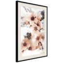 Poster - Heavenly Flowers  - zwart passepartout