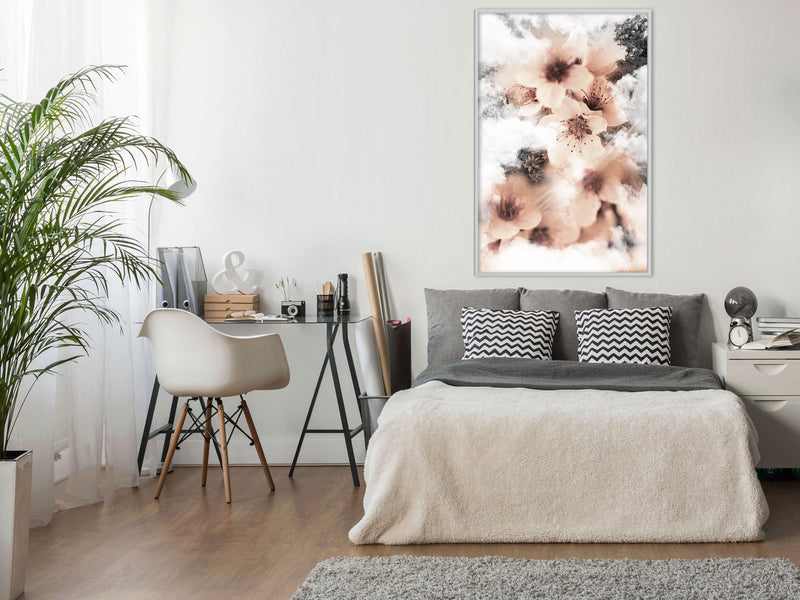Poster - Heavenly Flowers  - wit
