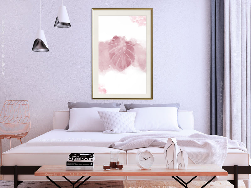 Poster - Jungle Mist  - goud passepartout