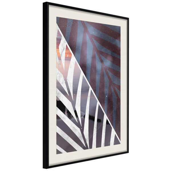 Poster - Day and Night in the Jungle  - zwart passepartout