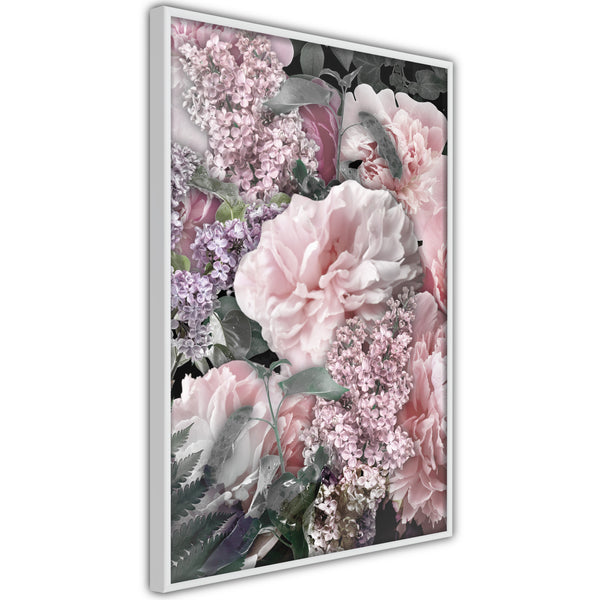 Poster - Floral Life  - wit