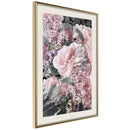 Poster - Floral Life  - goud passepartout