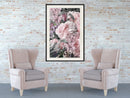 Poster - Floral Life  - zwart passepartout