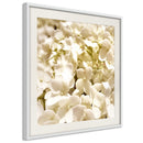 Poster - Soothing Flowers  - wit passepartout