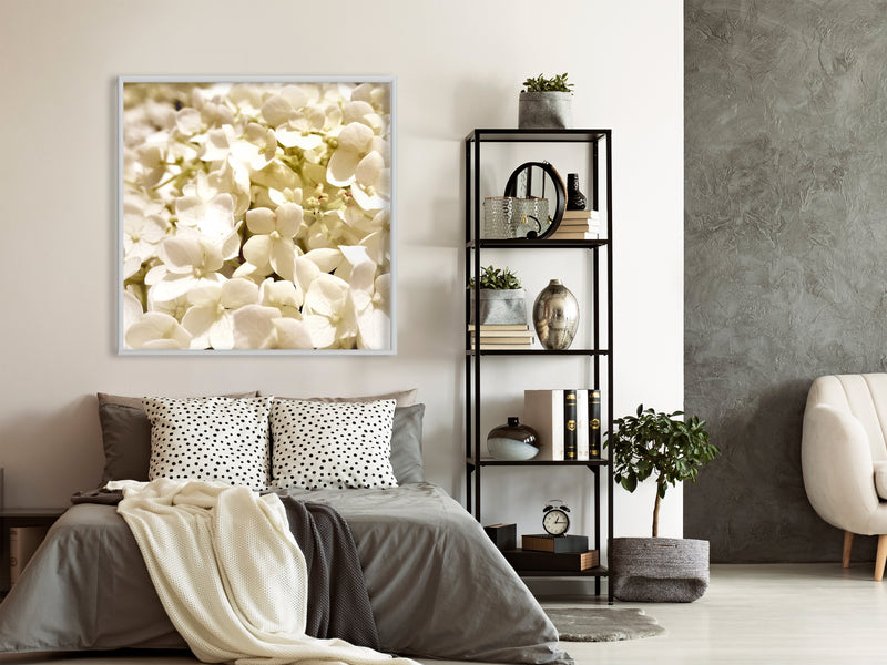 Poster - Soothing Flowers  - wit