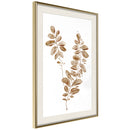 Poster - Botanical Watercolour  - goud passepartout