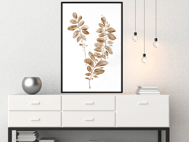 Poster - Botanical Watercolour  - zwart