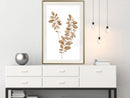 Poster - Botanical Watercolour  - goud passepartout