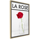 Poster - Rose in the Vase  - goud