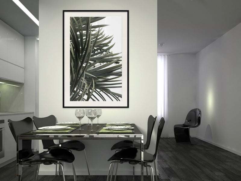 Poster - Little Tropics  - zwart passepartout