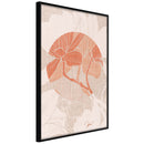 Poster - Flowers on Fabric  - zwart