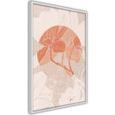 Poster - Flowers on Fabric  - wit
