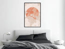Poster - Flowers on Fabric  - zwart