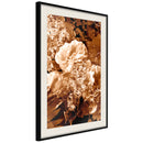 Poster - Bouquet in Sepia  - zwart passepartout