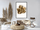 Poster - Dried Maple Leaf  - zwart