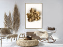 Poster - Dried Maple Leaf  - goud