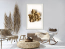 Poster - Dried Maple Leaf  - wit passepartout