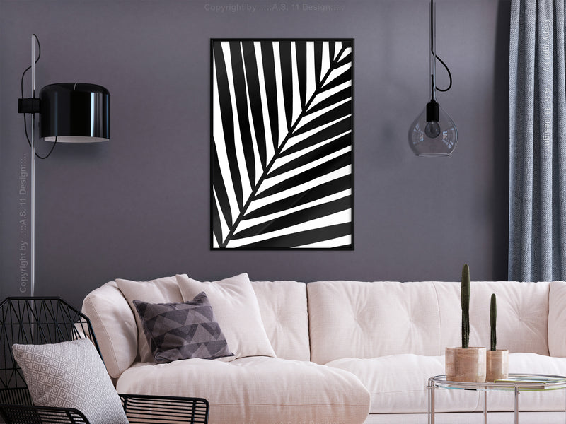 Poster - Black Palm  - zwart