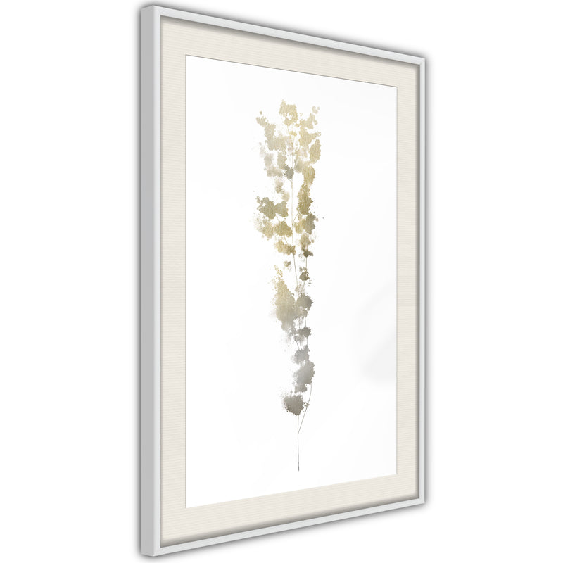 Poster - Fragment of Nature  - wit passepartout