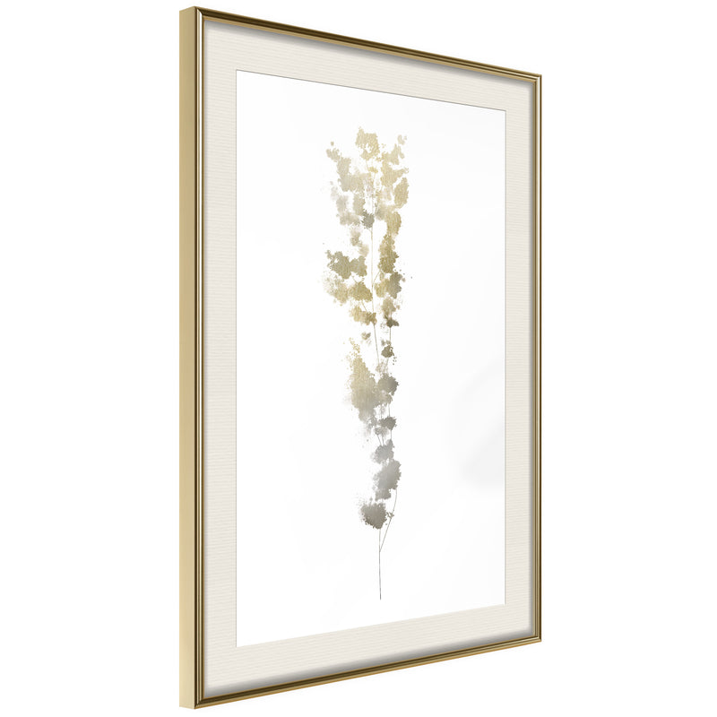 Poster - Fragment of Nature  - goud passepartout