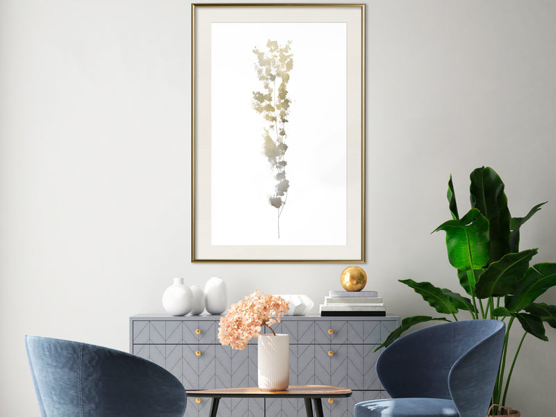 Poster - Fragment of Nature  - goud passepartout