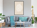 Poster - Pastel Plant  - zwart