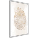 Poster - Leaf Veins  - wit