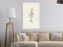 Poster - Beige Campanula  - wit passepartout