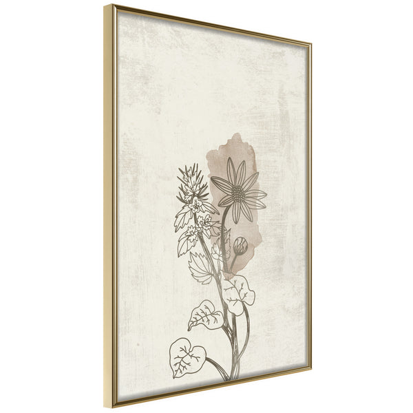 Poster - Life of Plants  - goud