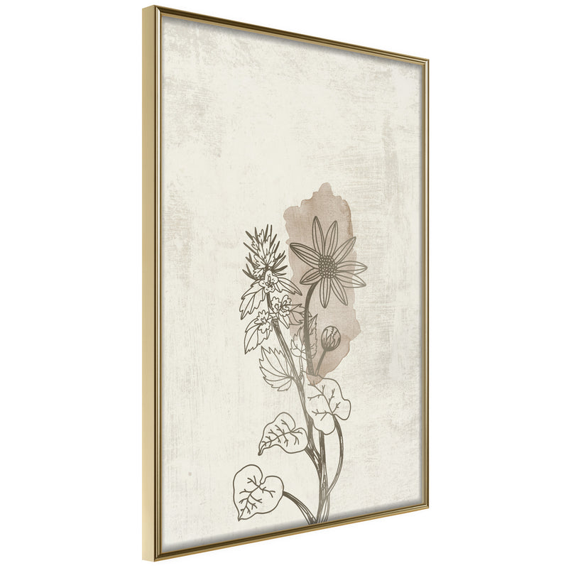 Poster - Life of Plants  - goud