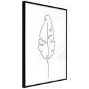 Poster - Drawn with One Line  - zwart