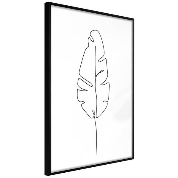 Poster - Drawn with One Line  - zwart