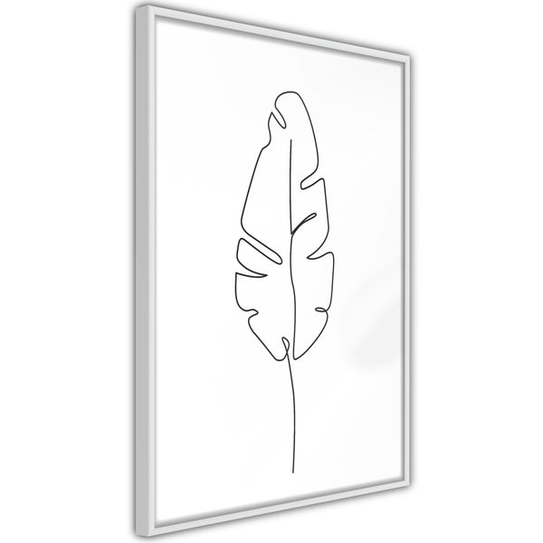 Poster - Drawn with One Line  - wit