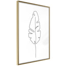 Poster - Drawn with One Line  - goud