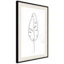 Poster - Drawn with One Line  - zwart passepartout